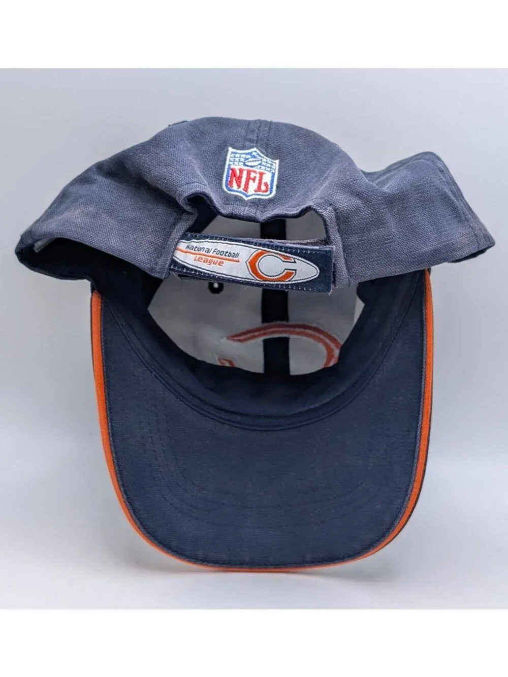 Vintage Chicago Bears Reebok Hat Cap Strap Back NFL Football Distressed Faded